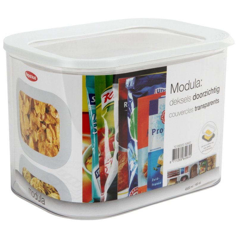 MEPAL BEWAARDOOS MODULA XL 4500 ML - WIT - 0111541 1 - 106932030600