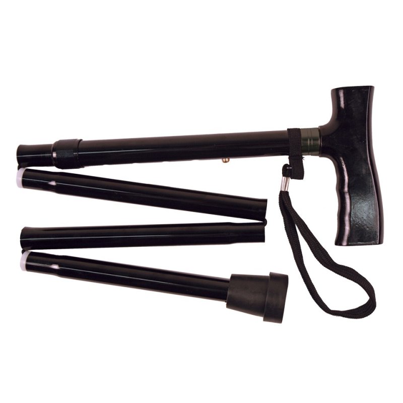 WANDELSTOK DERBY ZWART OPKLAPBAAR - 0138802 - 151-0605