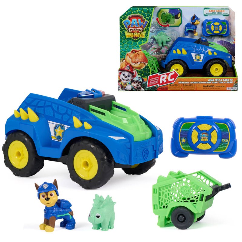 PAW PATROL THE DINO MOVIE CHASE TOW AND - 0681147116962 - 336-6166