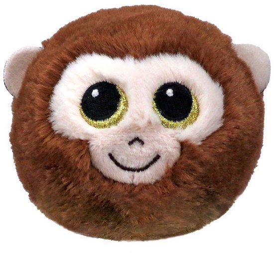 TY BEANIE BOUNCERS BANANA MONKEY BROWN - 1 10 20 26 - 2016124