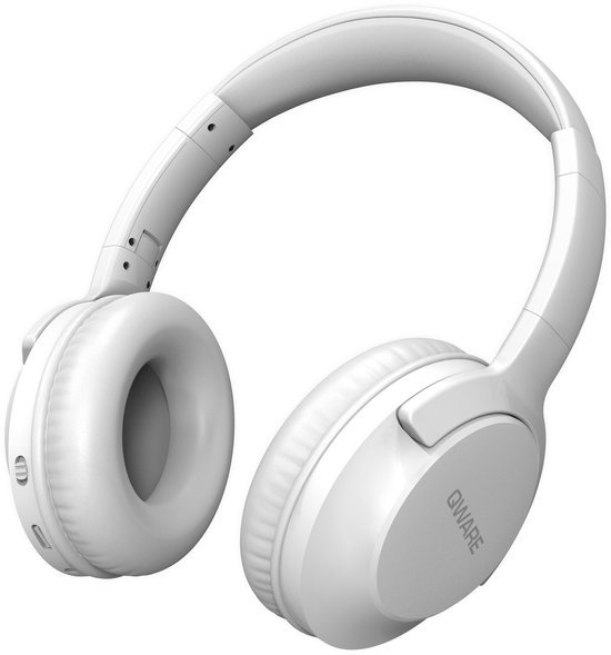 QWARE BT WIRELESS HEADPHONE WHITE - 1 10 20 - 690-5352