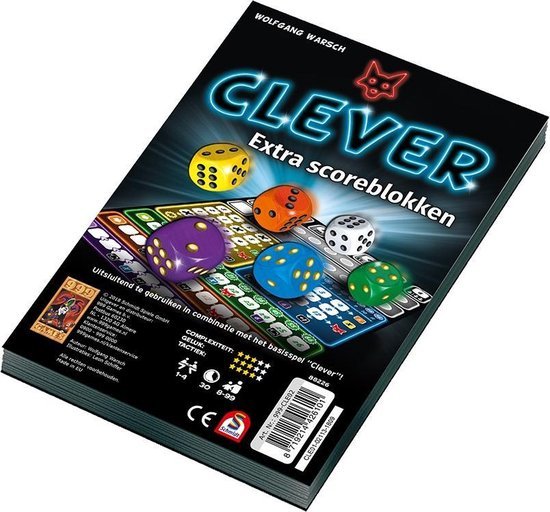 SPEL CLEVER SCOREBLOKKEN 2 STUKS - 1 6 - 610-6101B