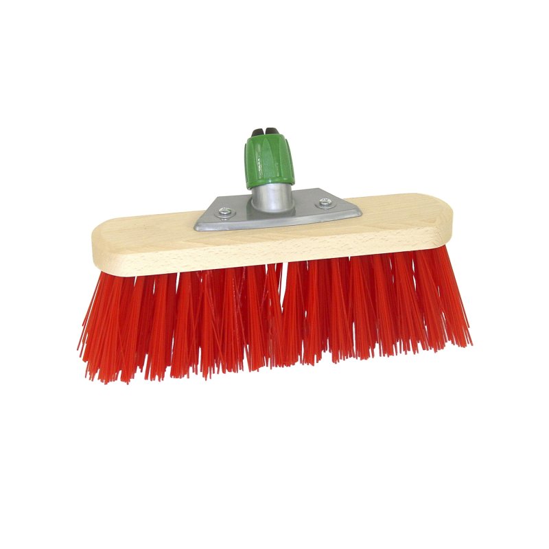 STRAATBEZEM, ROOD KUNSTVEZEL 29 CM MET S - 101 2814 - 101-2814