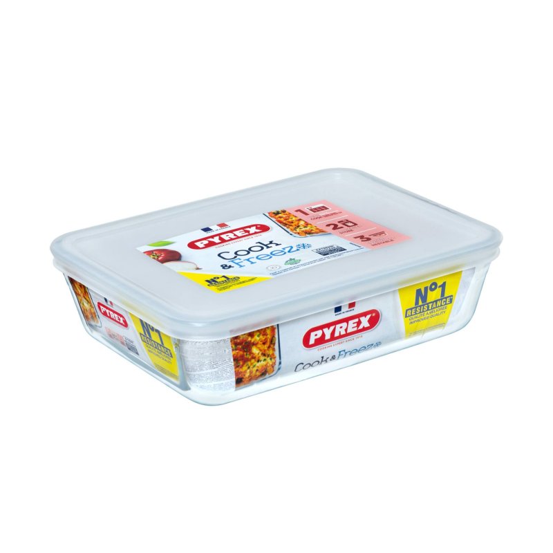 PYREX DIEPVRIESDOOS GLAS 22X17 CM 1,50 L - 101 4138 - 101-4138