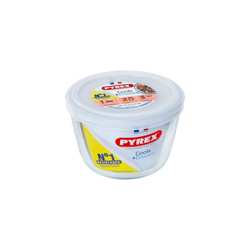 PYREX COOK &amp; STORE RONDE SCHAAL MET DEKS - 101 4145 - 101-4145