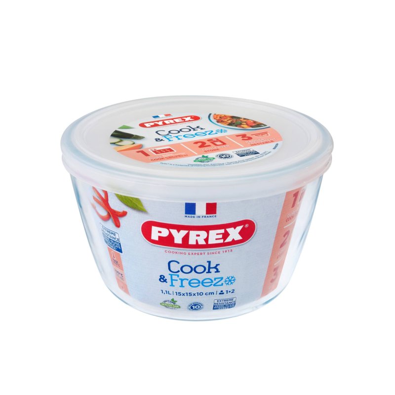 PYREX RONDE SCHAAL MET DEKSEL - 101 4146 - 101-4146