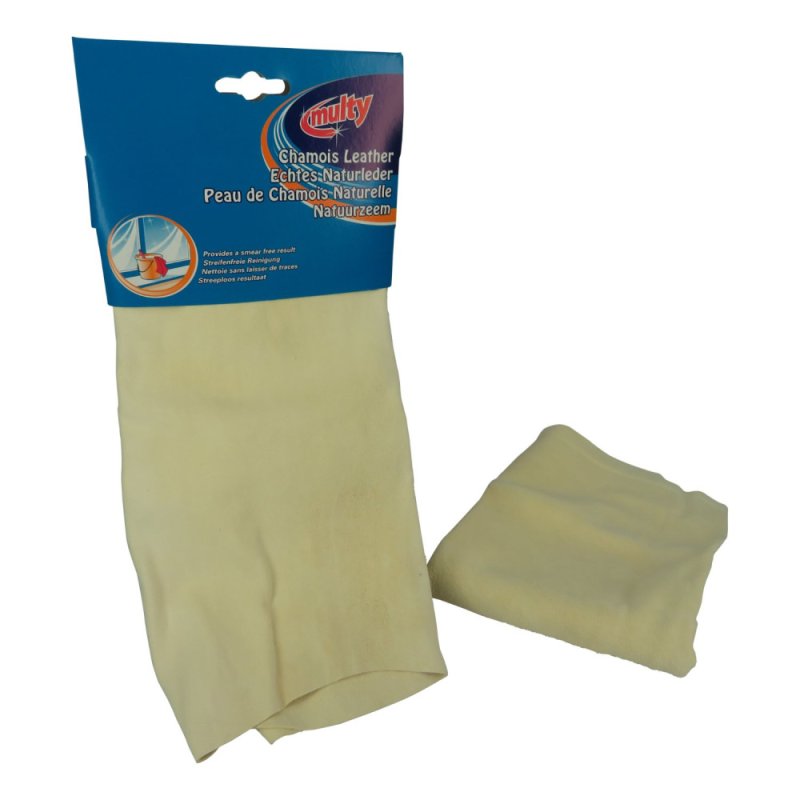 MULTY NATUURZEEM ECHT LEER CIRCA 20 CM - 101 7601 - 101-7601