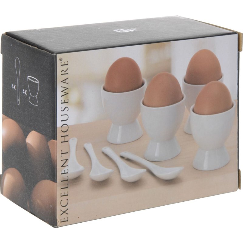 EIERDOP SET MET LEPEL 8 DELIG - 101 7958 - 101-7958
