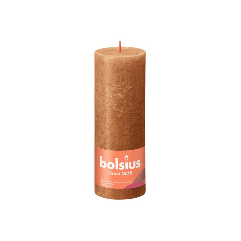BOLSIUS KAARS RUSTIEK SPICY BRUIN 19CM - 101 9503 - 101-9503
