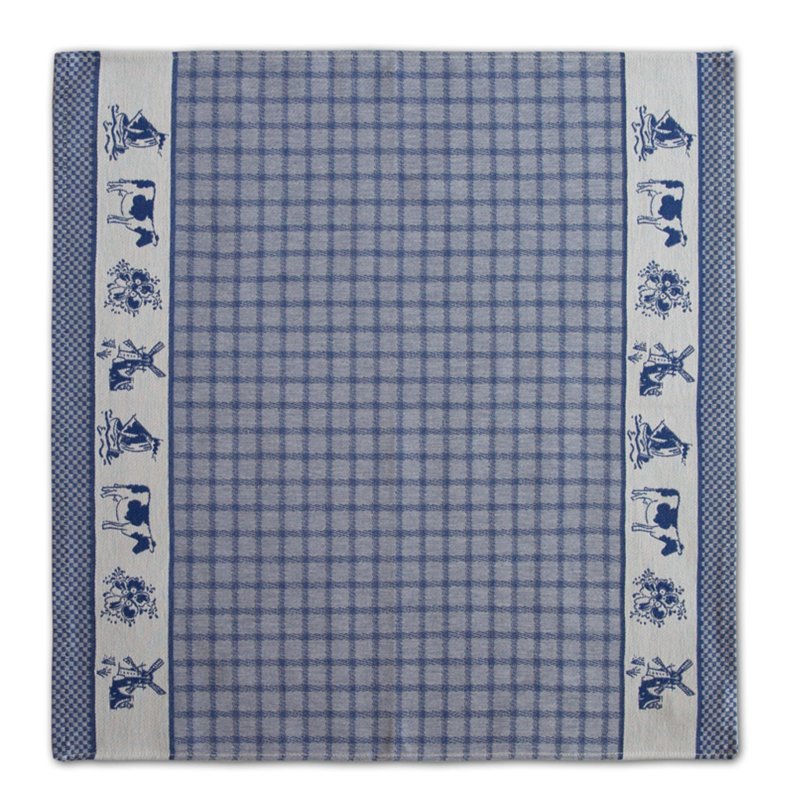 DDDDD THEEDOEK DUTCHIE 60 X 65 BLUE - 104 6714 - 104-6714