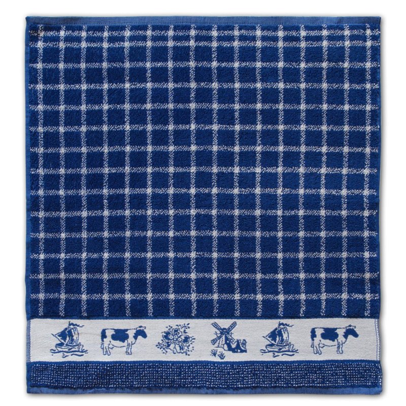 DDDDD KEUKENDOEK DUTCHIE 50 X 55 BLUE - 104 6776 - 104-6776