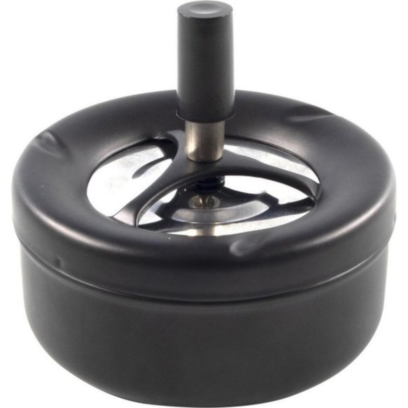 DRUKASBAK ZWART ROND 11CM - 105 1642 - 105-1642