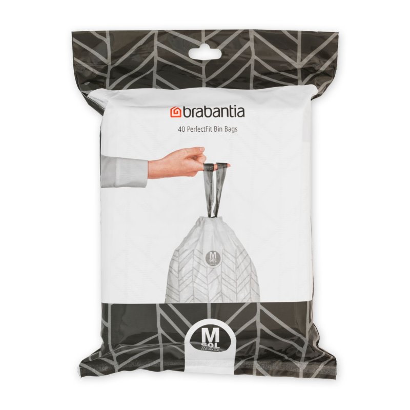 BRABANTIA PERFECT FIT AFVALZAK M 60L 40 - 110 8829 - 110-8829
