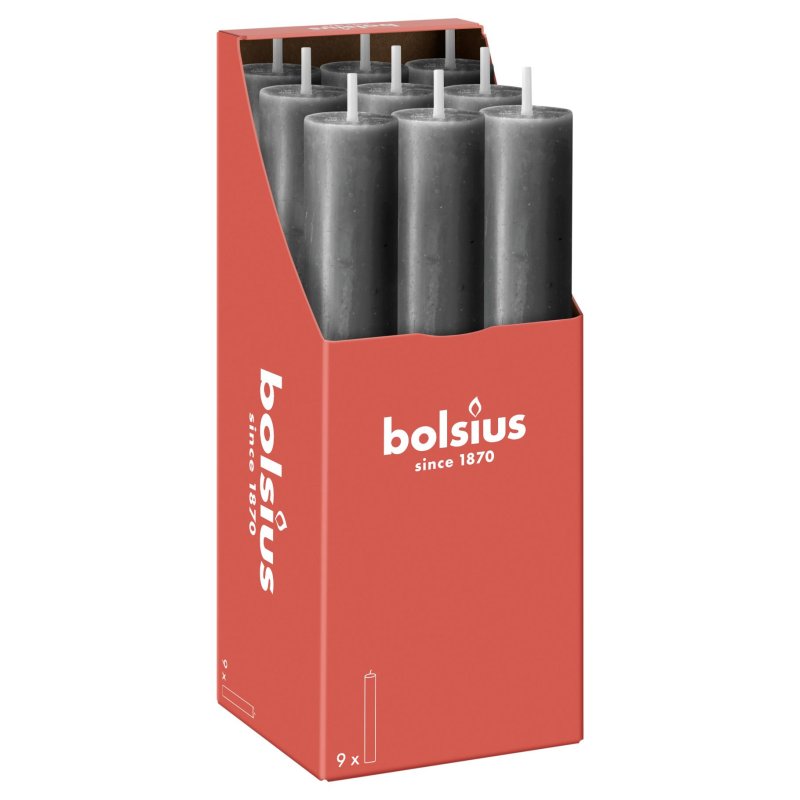 BOLSIUS RUSTIEK TAFELKAARS XL STORMY GRE - 160 0331 - 160-0331