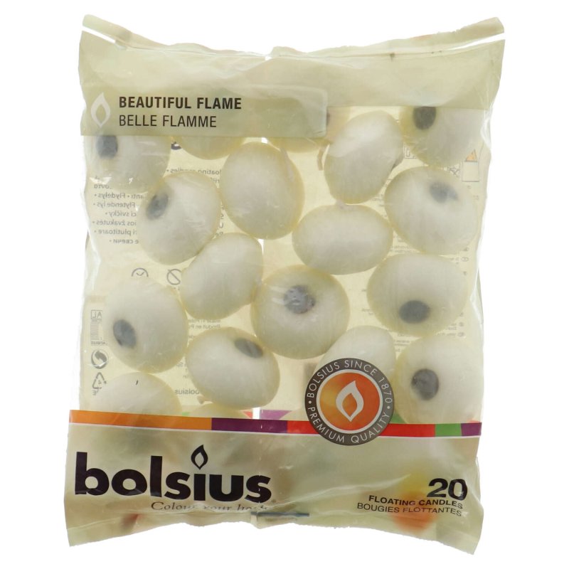 BOLSIUS DRIJFKAARS 20 STUKS IN ZAK IVOOR - 160 6705 - 160-6705
