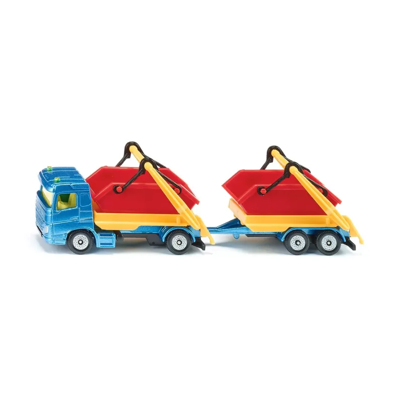 SIKU VRACHTWAGEN MET AFVALCONTAINER EN A - 17 4 - 540430