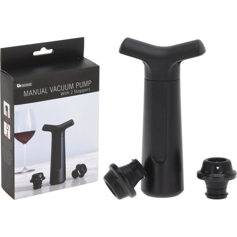 VACUUMPOMP VOOR WIJNFLES + 2 STOPPERS - 170484080 composition 001  - 170484080