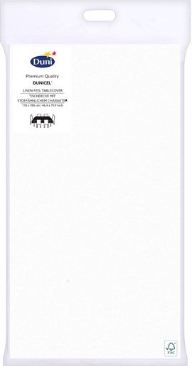 DUNI TAFELLAKEN WIT 118X180CM - 185705 pack - *0010256326