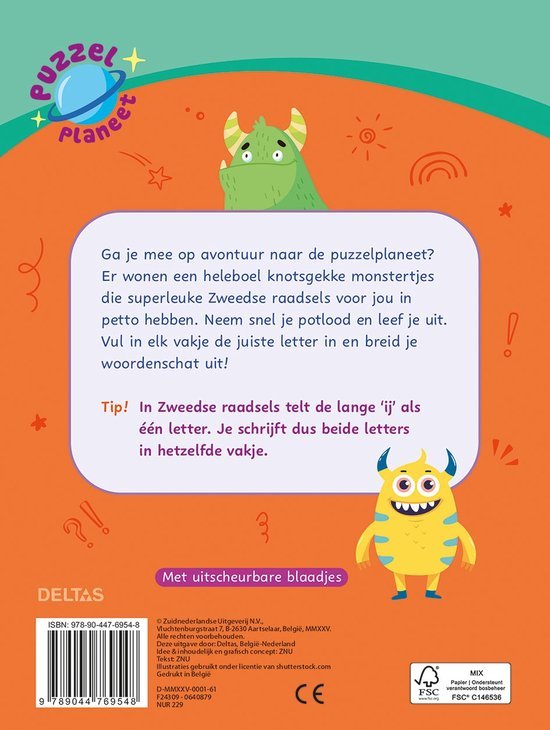 PUZZELPLANEET ZWEEDSE RAADSELS 8-10 JAAR - 24 - *0010254253