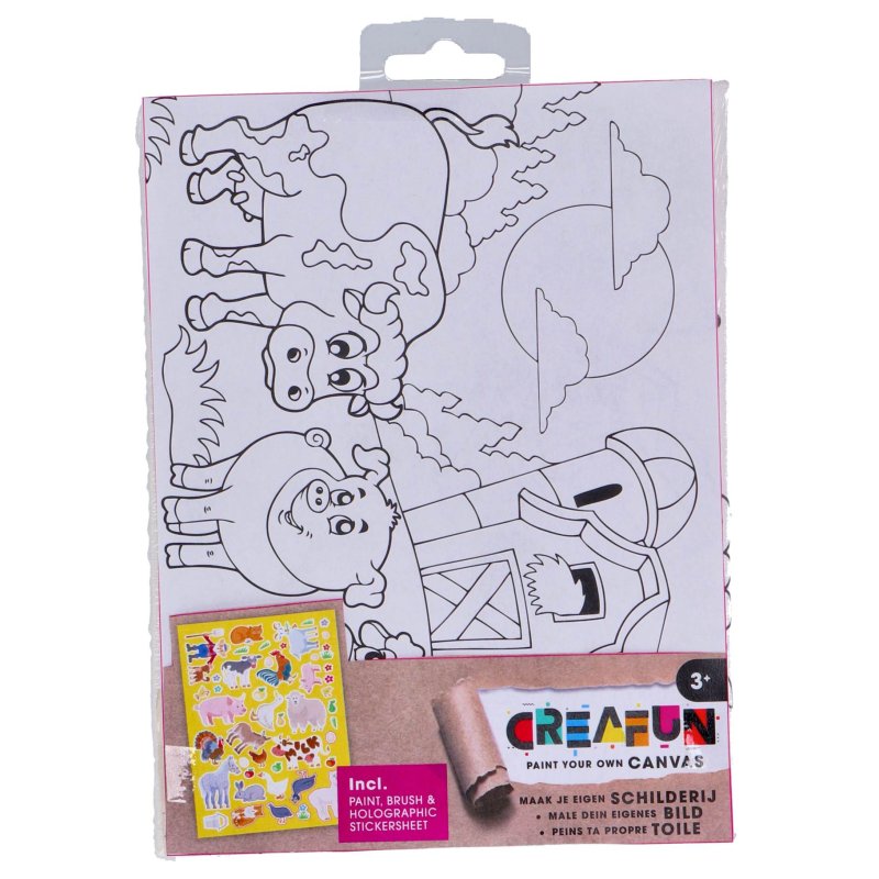 CREAFUN SCHILDEREN OP CANVAS MET STICKER - 240 0100 - 240-0100