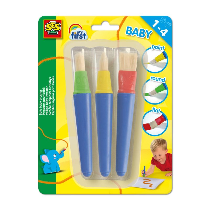 SES MY FIRST VEILIGE KWASTEN 3 STUKS - 243 1440 - 243-1440