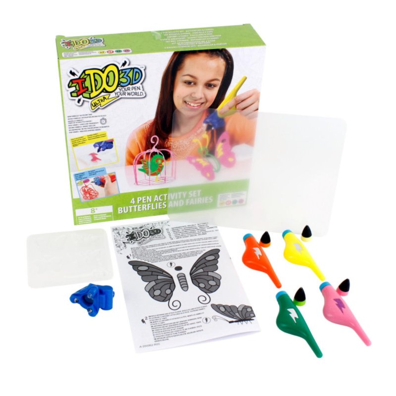 IDO3D ULTRA 4 PEN SET "BUTTERFLY &amp; FAIRI - 250 1200 - 250-1200