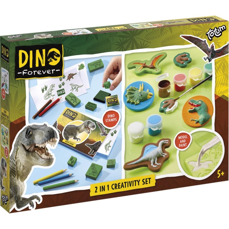 TOTUM DINO GIPSGIETEN 2 IN 1 SET - 250 5061 - 250-5061