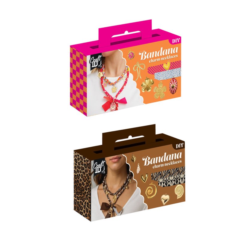 BANDANA KETTING MET BEDELS 2 ASSORTI - 250 7090 - 250-7090