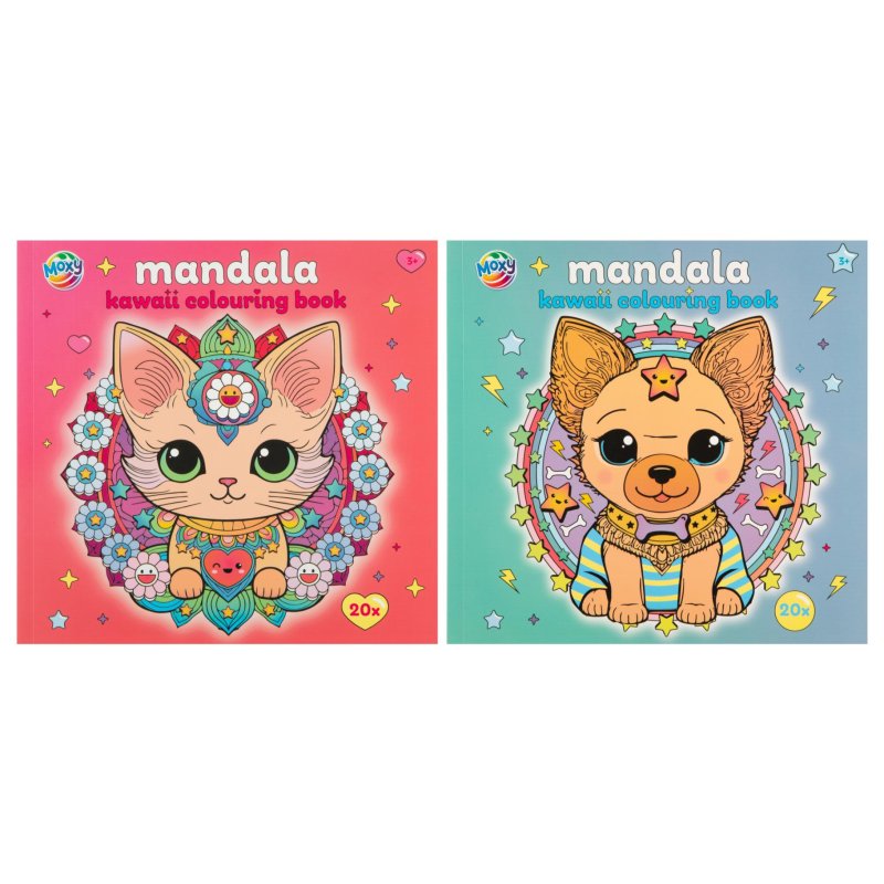 KLEURBOEK KAWAII MANDALA 20 PAGINA'S 22X - 250 7220 - 250-7220