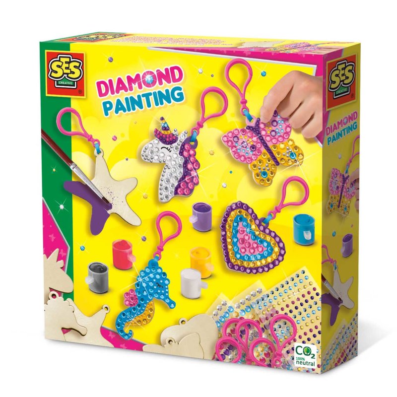 SES DIAMOND PAINTING SLEUTELHANGER HOUT - 253 7020 - 14702