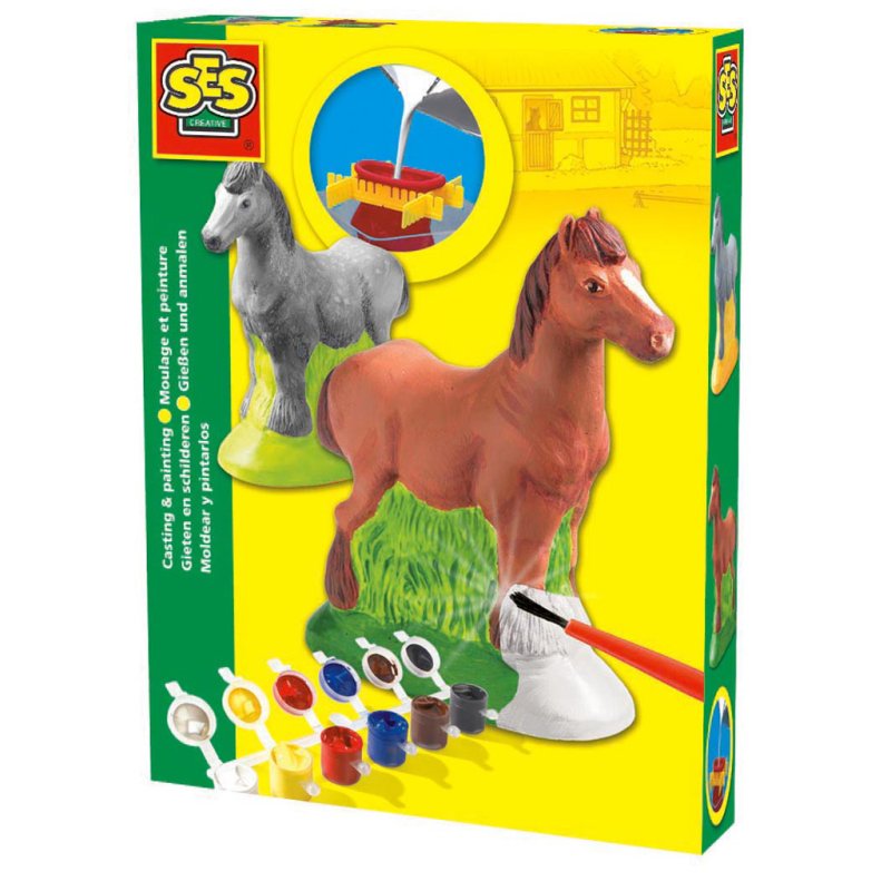 SES GIPS GIETEN PAARD - 254 1211 - 254-1211