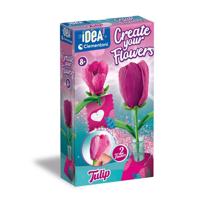CLEMENTONI GEURENDE BLOEMEN MAKEN TULP - 254 8878 - 254-8878