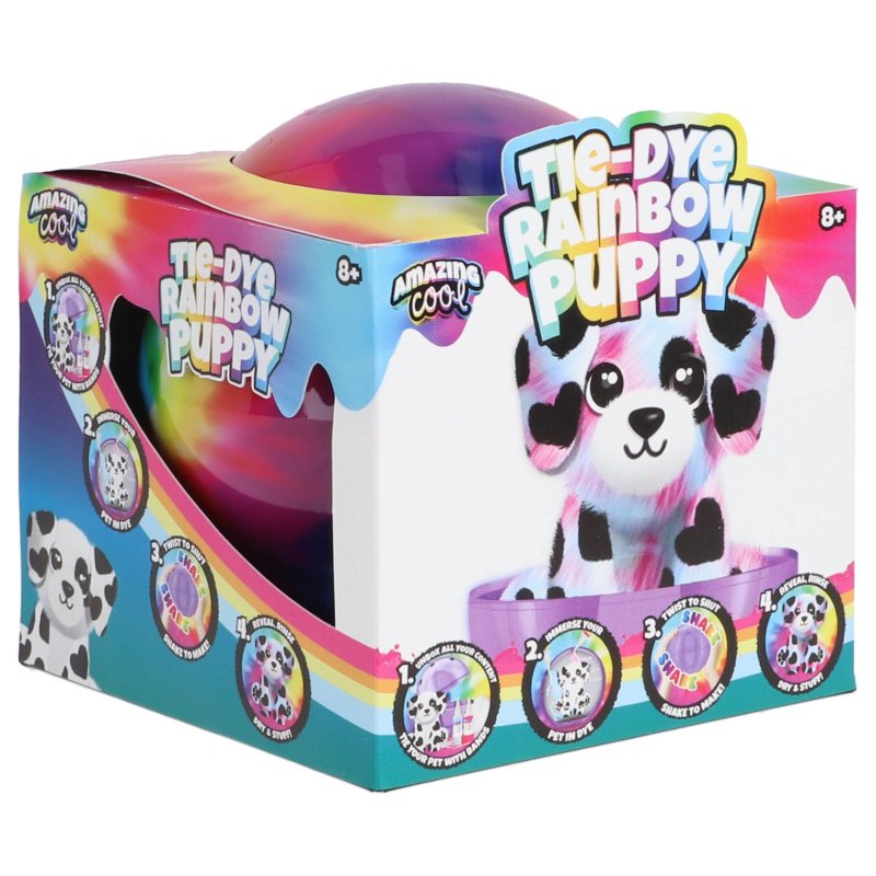 AMAZING COOL TIE-DYE RAINBOW PUPPY - 255 0027 - 255-0027