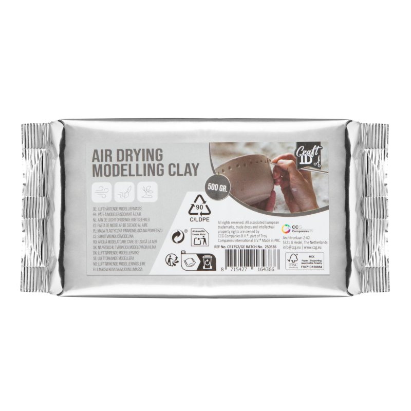 BOETSEERKLEI 1/2 KILO WIT - 255 1752 - 255-1752