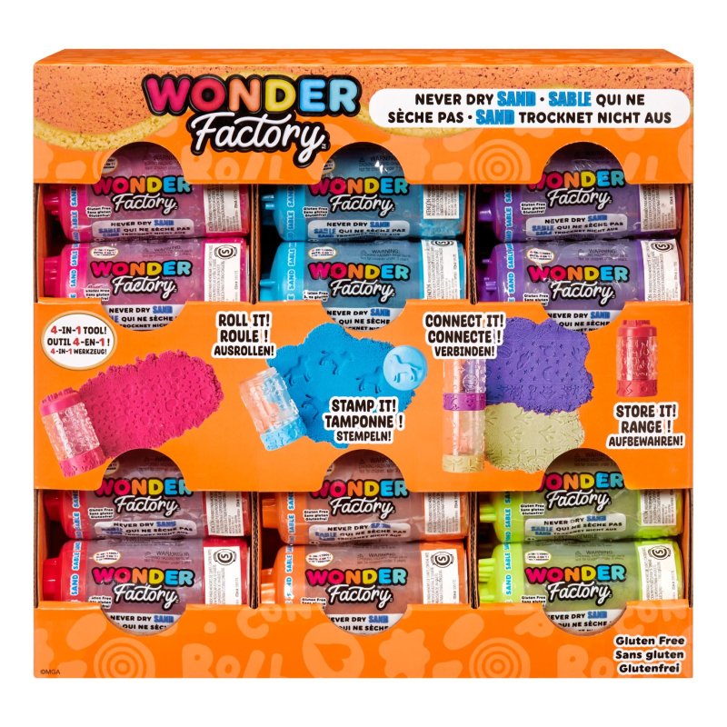 WONDER FACTORY SINGLES SAND ASSORTIMENT - 255 2781 - 255-2781