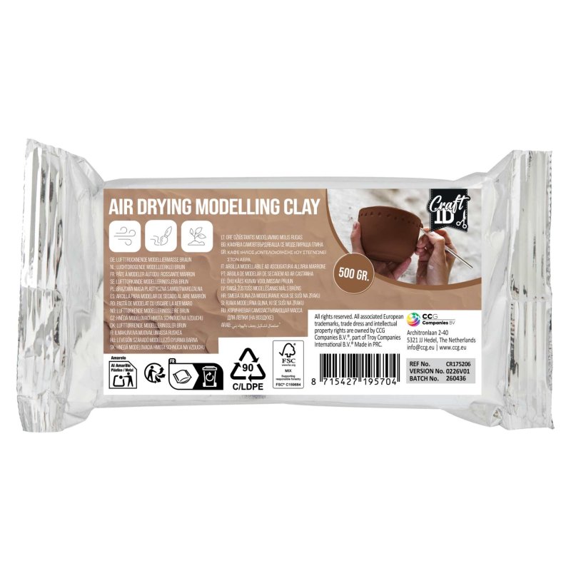 1/2 KILO KLEI TERRA COTTA - 255 5704 - 255-5704