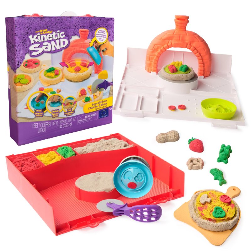 KINETIC SAND SQUISH PIZZA SET - 255 9214 - 255-9214