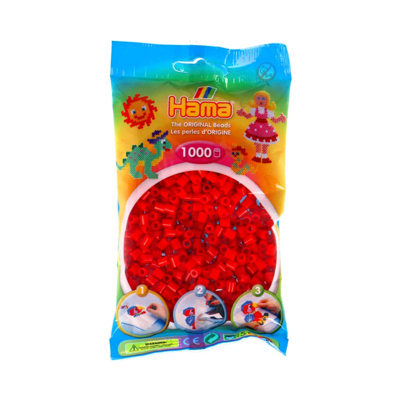STRIJKKRALEN HAMA 1000 STUKS ROOD STRIJK - 267 1005 - 267-1005
