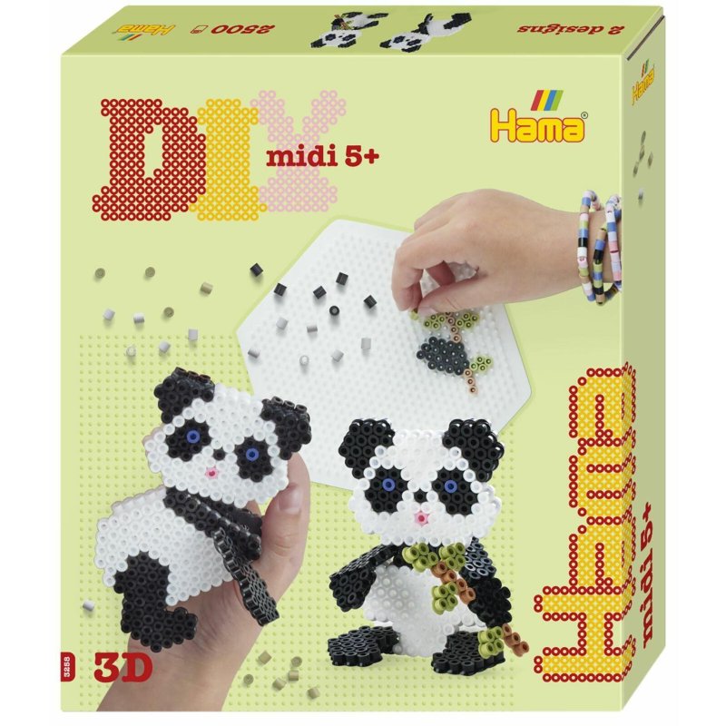 HAMA STRIJKKRALEN 3D PANDA SET 2500 DELI - 267 3258 - 267-3258