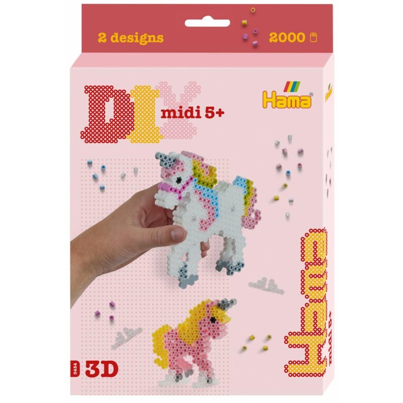 HAMA STRIJKKRALEN 3D EENHOORN SET 2000 D - 267 3454 - 267-3454