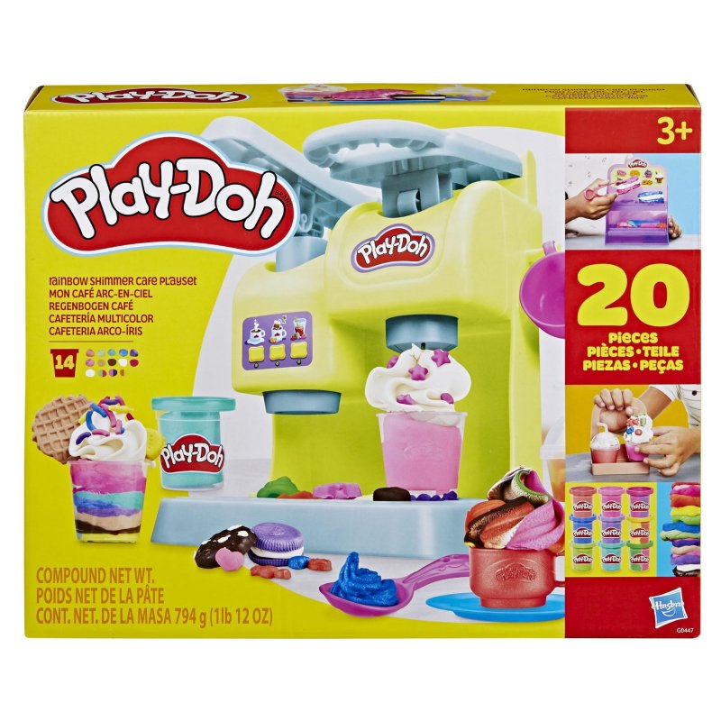 PLAYDOH REGENBOOG SHIMMER CAFE SPEELSET - 275 4475 - 275-4475