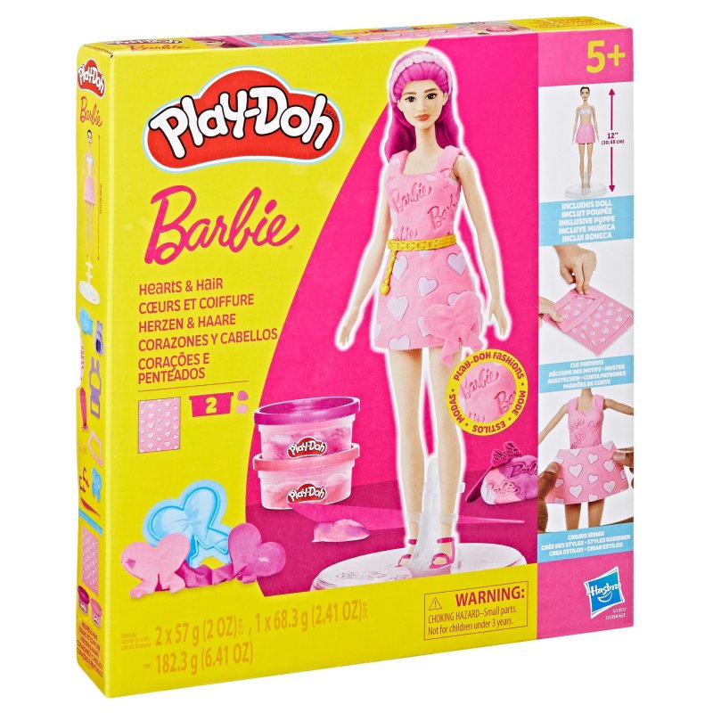 PLAY-DOH BARBIE HEARTS AND HAIR - 275 5670 - 275-5670