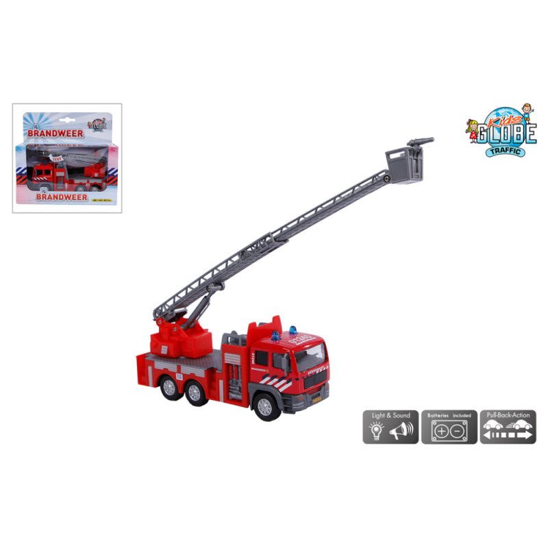 AUTO DIE CAST BRANDWEER LADDERWAGEN MET - 331 0125 - 331-0125
