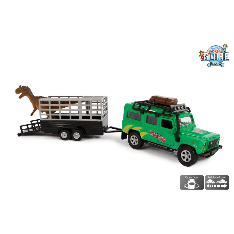 AUTO DIECAST LAND ROVER DINO TRAILER PUL - 331 0178 - 331-0178