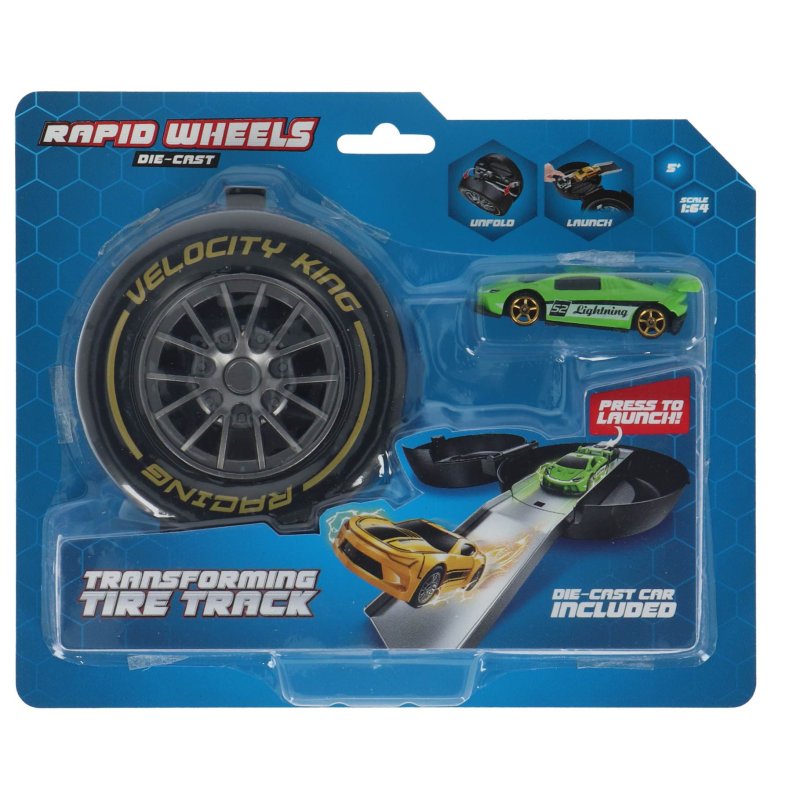 RAPID WHEELS AUTO LAUNCHER MET DIE CAST - 331 7505 - 331-7505