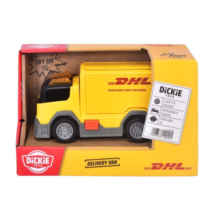 DHL BEZORGTRUCK LICHT+GELUID DICKIE - 340 2029 - 340-2029