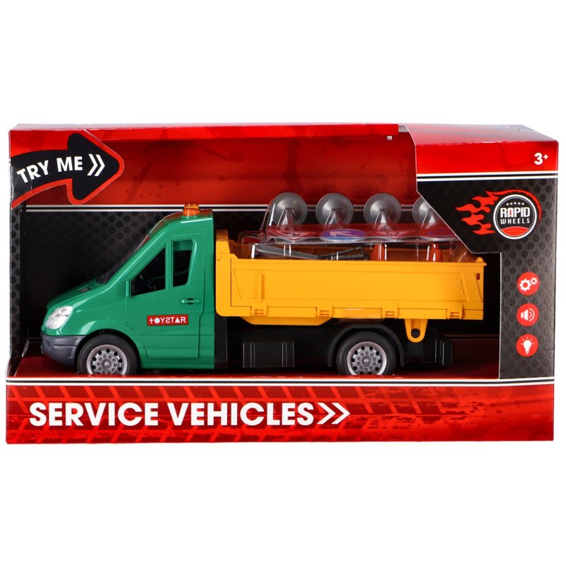 RAPID WHEELS AUTO WEGENBOUW MET LICHT EN - 341 0285 - 341-0285