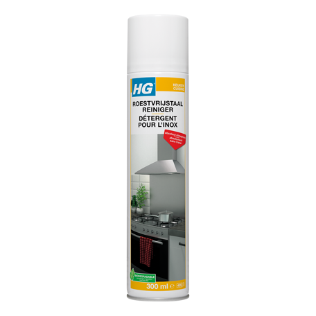 HG ROESTVRIJSTAAL SNEL REINIGER 300ML - 341030100 1 - 341030100
