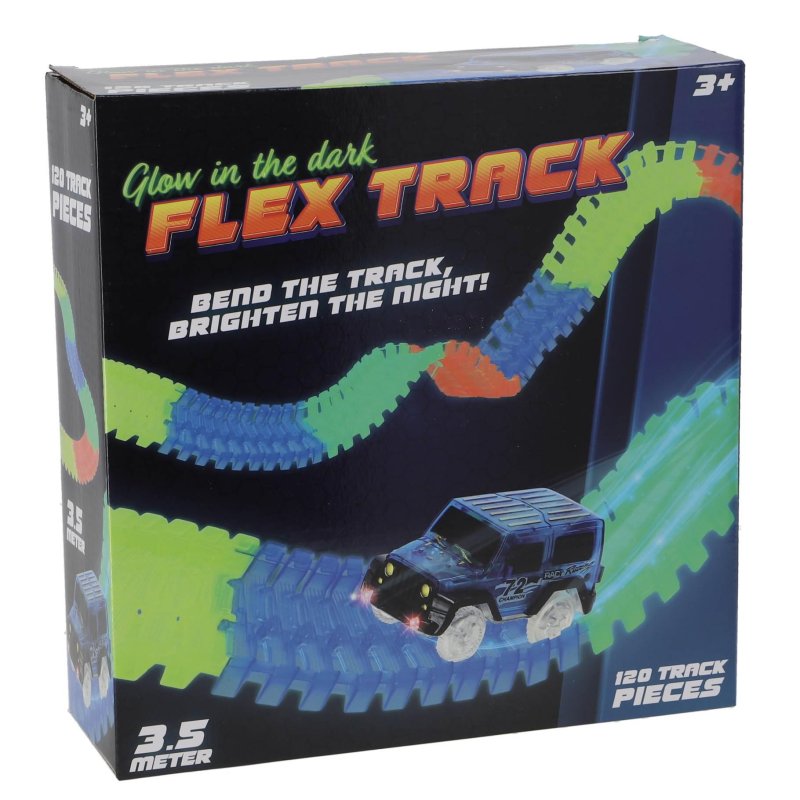 RACEBAAN GLOW TRACK 120 DELIG 3,5 METER - 369 1803 - 369-1803