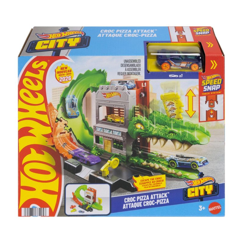 HOT WHEELS CITY NEMESIS KROKODILLEN PIZZ - 369 4957 - 369-4957
